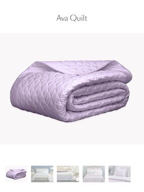 - Matouk Lavender Quilted Bedding